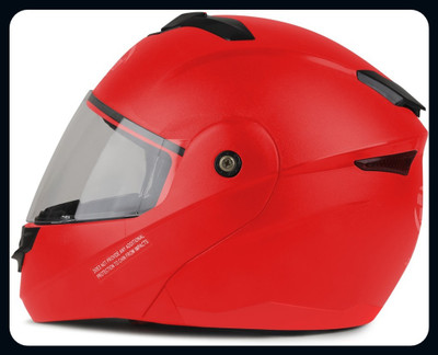 fuery Flipup Transparent visor TFU-83_New Motorbike Helmet(Red)