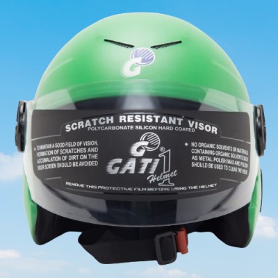 NOAX helmet helmet for bike scooter scooty23 Motorbike Helmet(Green)