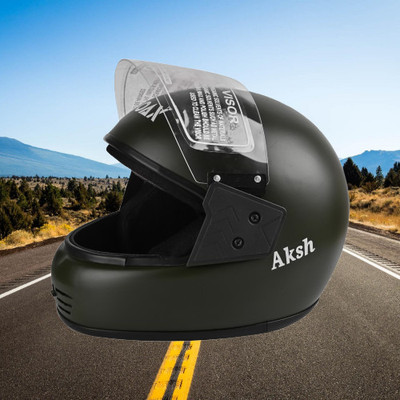 NOAX SAFETY HELMET ONROAD for unisex HELMET- TWO WHEELER(SLfk-n348 Motorbike Helmet(Grey)