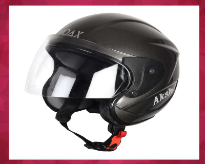 NOAX KING SOLID QUALITY FOR UNISEX ISI MARKEDHELMET FULL FACE RIDING SL-180 Motorbike Helmet(Black)