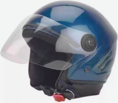 RDBS _BLUE Track Half Face Helmet With ISI Certified NO HELMAT NO RIDE Motorbike Helmet(Blue)