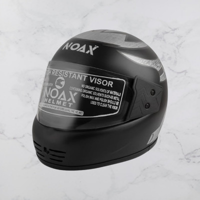 NOAX UNISEX HELMET FOR SAFTY RIDING FOR BIKE7 Motorbike Helmet(Grey)