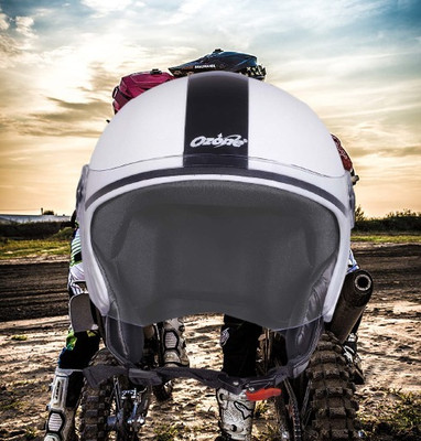 OZONE JSR_OPEN-FACE_HELMET_JBB_SUPER QUALITY_SAFETY_ABVG_@04 Motorbike Helmet(White)