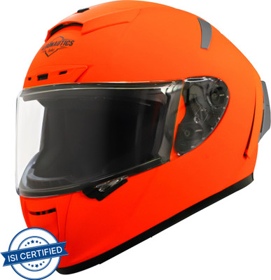 Steelbird SA-2 Aeronautics Motorbike Helmet(Fluo Orange)