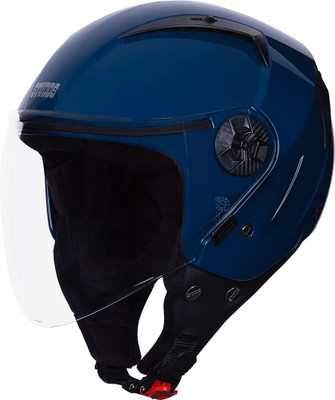 STUDDS Open Face Helmet Vogue Motorbike Helmet(Petrol Blue)