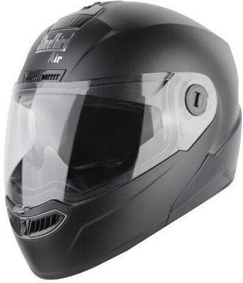 Steelbird Air SBA-7 ISS SUN SHIELD Motorbike Helmet(DASHING BLACK)