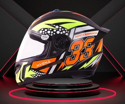 OZONE ONS_Premium Quality_Helmet_GV_@A@_64 Motorbike Helmet(YELLOW BLACK)
