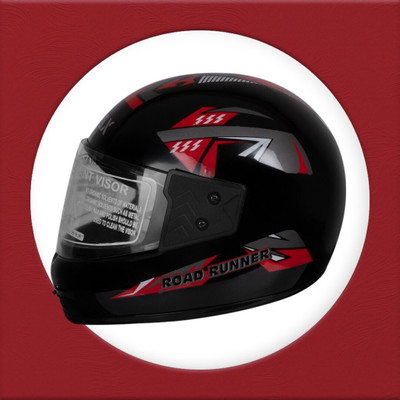 NOAX unisex full face good hard quality helmet-Green353353-Red jaal-ABCD Motorbike Helmet(Red)