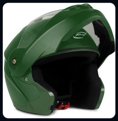 fuery Transparent visor flipup TFU-51_New Motorbike Helmet(Green)