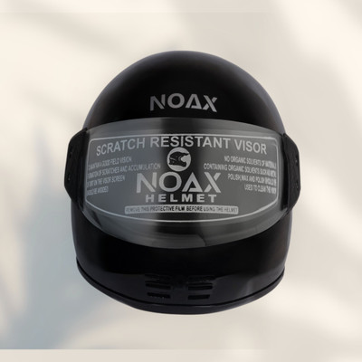 NOAX HELMET KING FULL FACE & ISI MARKED FOR UNISEX ((SL-325 Motorbike Helmet(Black)
