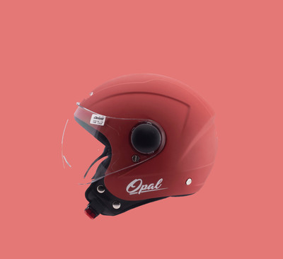 OZONE Opal helmet _openface_freesize_28 Motorbike Helmet(Red)