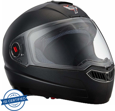 Steelbird SBA-1 Classic 7Wings Full Face Helmet Motorbike Helmet(Black With Clear Visor)