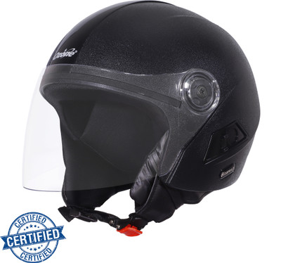 OZONE JBB_CLASS ONE HELMET_OPEN FACE_LIGHT WEIGHT_@SAFTEY@_34 Motorbike Helmet(Black)