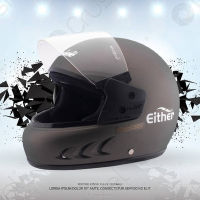 OZONE Superior Helmet_full face_VG_21@6 Motorbike Helmet(Brown)