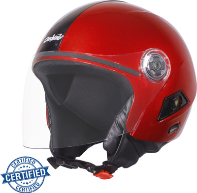 OZONE Superior Certified Helmet_openface@VG&_331 Motorbike Helmet(Red)