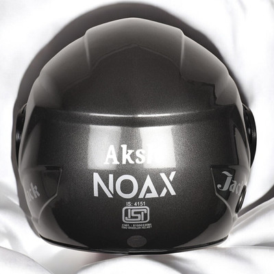 NOAX UNISEX HELMET ISI PROOFED SOLID HELMET BUY SURE@13 Motorbike Helmet(Black)