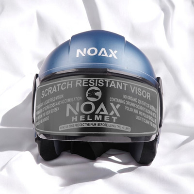 NOAX ISI marked helmet solid helmet((fk151 Motorbike Helmet(Blue)