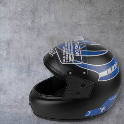 NOAX Helmet GOOD QUALITYFOR UNISEX BIKE RIDI-158-Blue Matt Motorbike Helmet(Blue)
