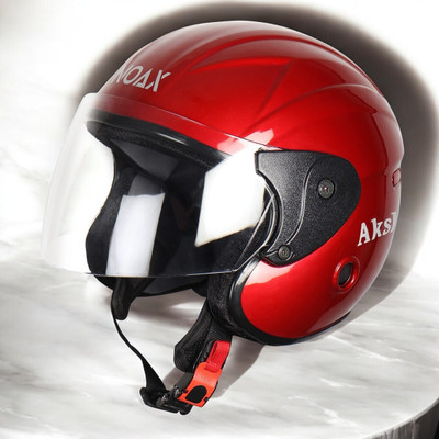 NOAX Helmet GOOD QUALITYFOR UNISEX BIKE RIDI-138 Motorbike Helmet(Red)