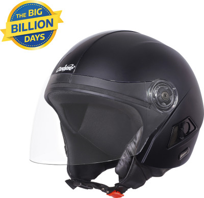 OZONE Prime Helmet_OpenFace_for Safety_Premium quality_LG@a@03 Motorbike Helmet(Black)