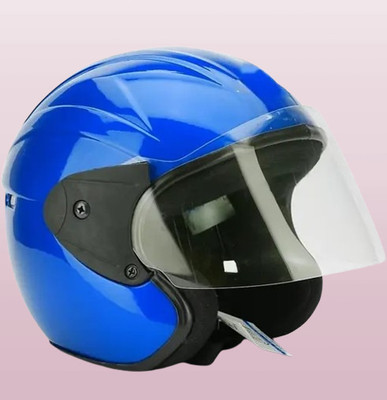 Lxt Blue_Half_face_Helmet_with ISI Certified_BL115 Motorbike Helmet(Blue)