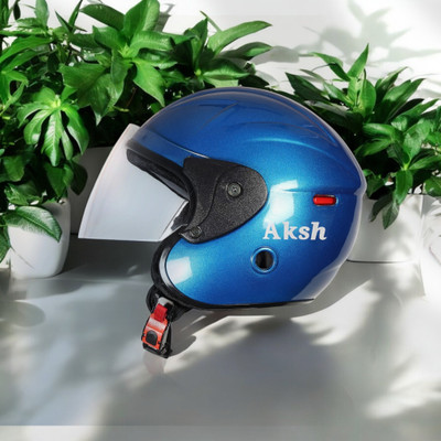 NOAX SAFETY HELMET FOR ONROAD RIDDING SOLID MATERIAL-TWO WHEELER(SLFK-AT-1008 Motorbike Helmet(Blue)
