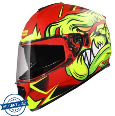 STUDDS DRIFTER-D1 Motorbike Helmet(MATT RED N5)