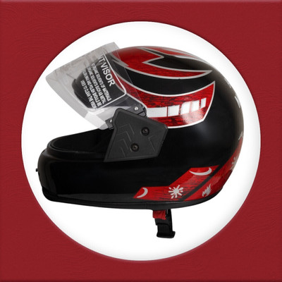 NOAX unisex full face good hard quality helmet-Green272 fk_128 Motorbike Helmet(Red)