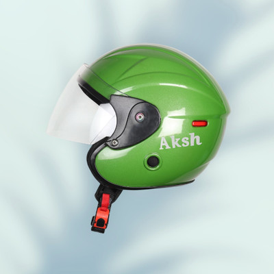 NOAX SAFETY HELMET FOR ONROAD RIDDING SOLID MATERIAL-TWO WHEELER(SLFK-AT-840 Motorbike Helmet(Green)
