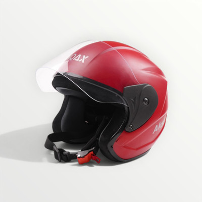 Font unisex safty helmet for riders_62-404A Motorbike Helmet(Red)