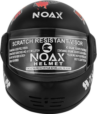 NOAX Motorcycle full Face Strong MaTt Motorbike Helmet(Black)
