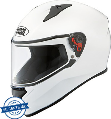 STUDDS THUNDER FULL FACE Motorbike Helmet(White)