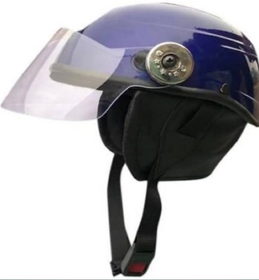 MonteX-1 nanohalffacewhitewithoutcap Motorbike Helmet(Blue)