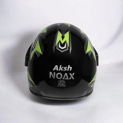 NOAX SOLID BRANDED & ISI MARKED HELMET FOR UNISEX SAFE RIDE(SLFK-681 Motorbike Helmet(Green)