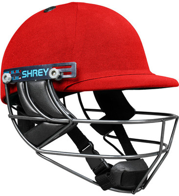 Shrey Premium 3.0 Steel Cricket Helmet(Red)