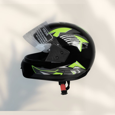 NOAX UNISEX SAFETY HELMET ONROAD HELMET- TWO WHEELER,BIKE & SCOOTER (SL-499 Motorbike Helmet(Green)