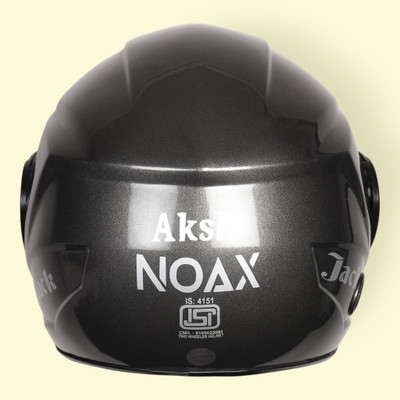 NOAX BRANDED ISI MARKED HELMET FOR UNISEX GENDER KEEP SAFE RIDING (SLFK-1079 Motorbike Helmet(Black)