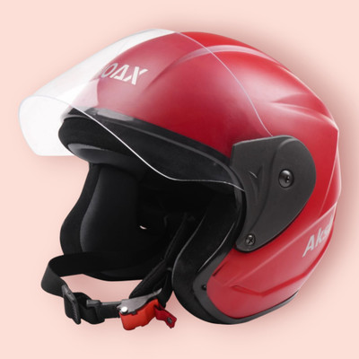 NOAX UNISEX SAFETY HELMET ONROAD HELMET- TWO WHEELER,BIKE & SCOOTER (SL-2799 Motorbike Helmet(Red)