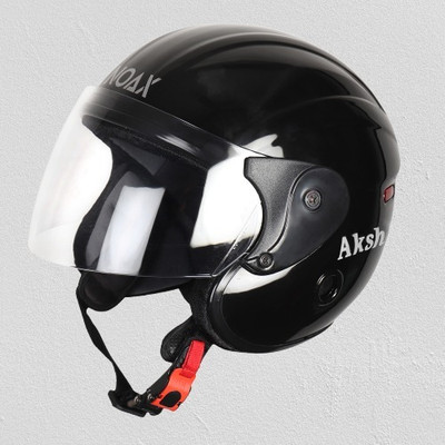 NOAX Kawach For Head0.3 Black glossy Motorbike Helmet(Black glosyy)
