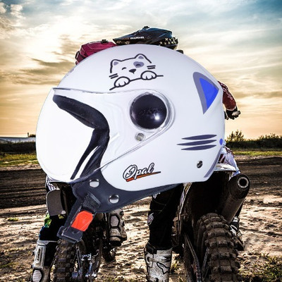 OZONE JSR_OPEN-FACE_HELMET_JBB_SUPER QUALITY_SAFETY_ABVG_@39 Motorbike Helmet(White)