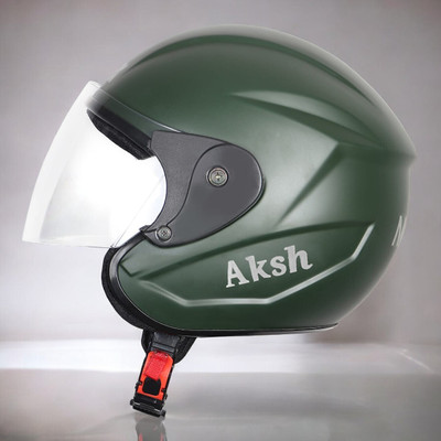 NOAX UNISEX SAFETY HELMET ONROAD HELMET- TWO WHEELER,BIKE & SCOOTER (SL-2716 Motorbike Helmet(Dark Green)