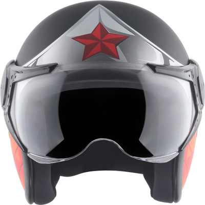 VEGA Wonder Woman Motorbike Helmet(Dull Black Red)