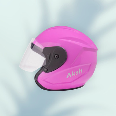 NOAX ISI marked helmet solid helmet((fk272 Motorbike Helmet(Pink)