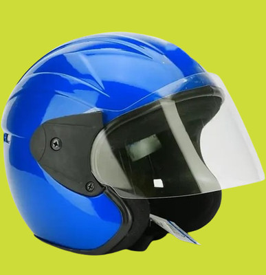 Lxt Blue_Half_face_Helmet_with ISI Certified_BL95 Motorbike Helmet(Blue)