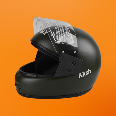Font unisex full face good quality helmet @56-AAA Motorbike Helmet(Grey)