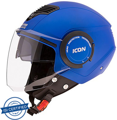 STUDDS Icon Motorbike Helmet(Matt Blue)
