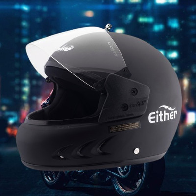 OZONE ONS_Premium Quality_Helmet_GV_@A@_50 Motorbike Helmet(Black)