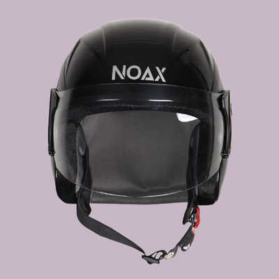 NOAX KING OF HELMET UNISEX OPEN FACE motorbike HELMET_21 Motorbike Helmet(Black)