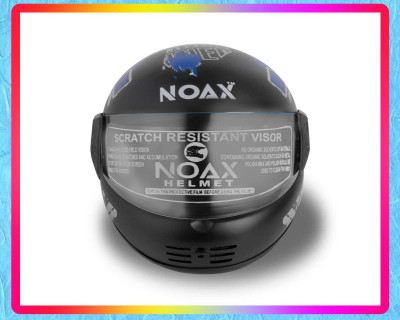 NOAX SOLID QUALITY FOR UNISEX HELMET FULL FACE SL-40 Motorbike Helmet(Blue)
