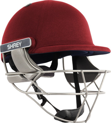 Shrey D-PRO GUARD AIR STAINLESS STEEL Cricket Helmet(Maroon)